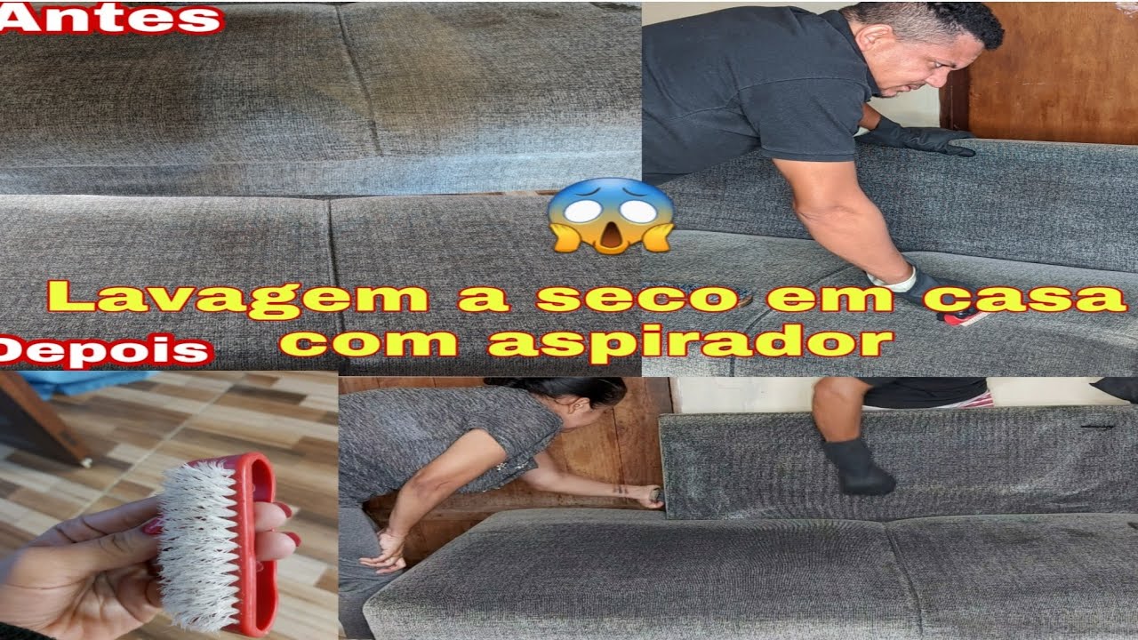 como lavar o sofá a seco em casa com aspirador de água e pó FAÇA VOCÊ ...