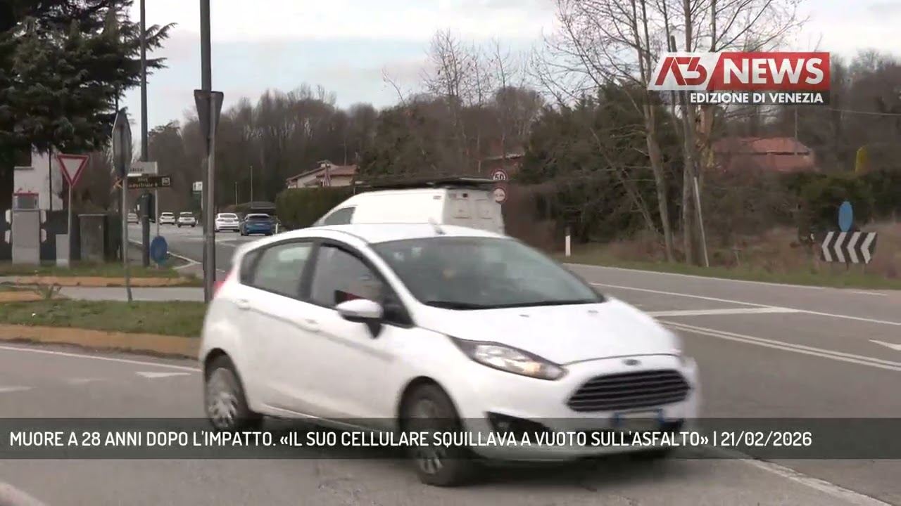 MUORE A 28 ANNI DOPO L'IMPATTO. «IL SUO CELLULARE SQUILLAVA A VUOTO SULL'ASFALTO» | 21/02/2026