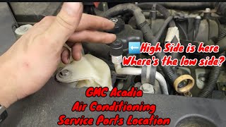 GMC Acadia AC Service Port Connections