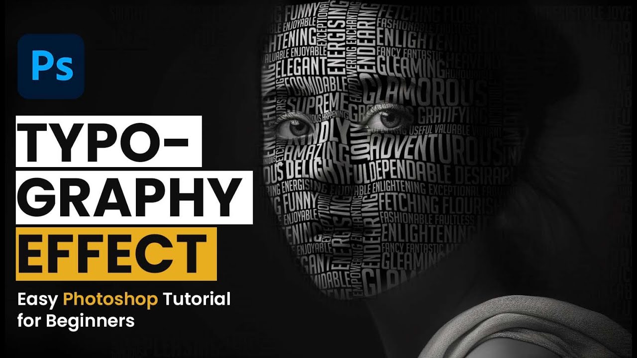 Typographic Text Portrait | Text Portrait In Photoshop