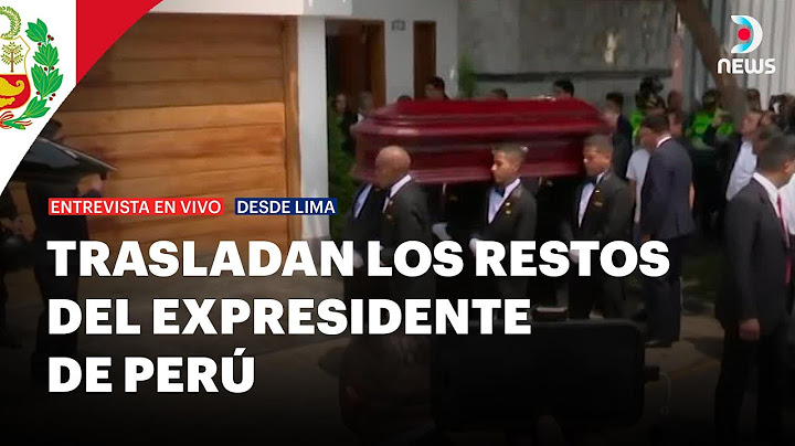 Trasladan los restos del expresidente de Perú, DNews en vivo desde el velatorio de Alberto Fujimori