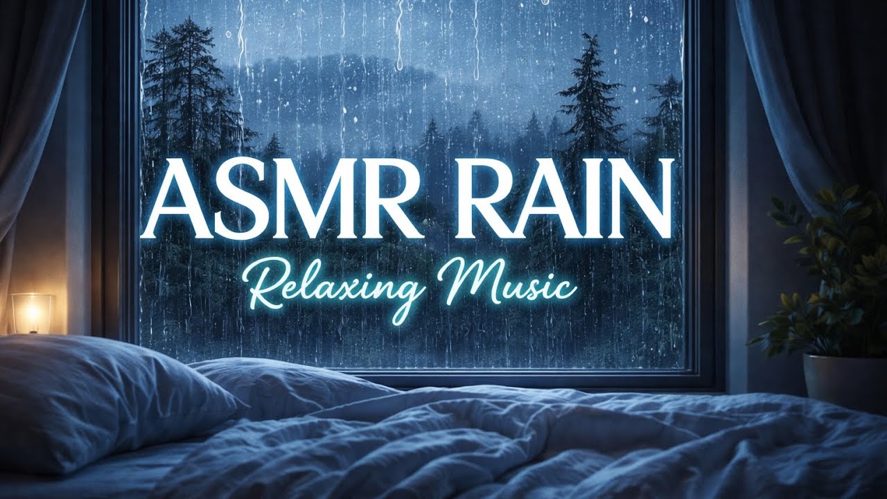 Rain Sounds for Sleep | ASMR Rain Ambience & Relaxing Music All Night