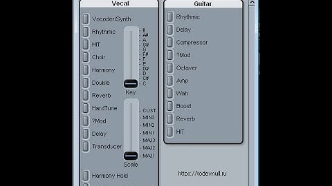 TC-Helicon VoiceLive 3 MIDI device panel for Cubase