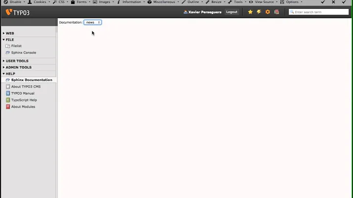 Render Extension Documentation in TYPO3 Backend