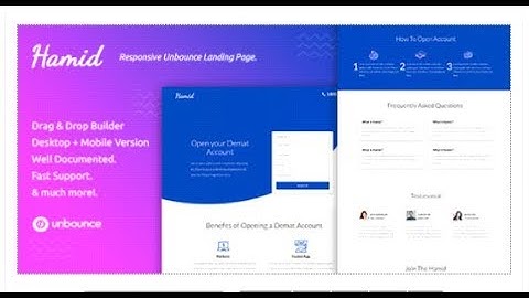 Hamid — Responsive Unbounce Landing Page Template | Themeforest Templates
