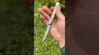 Класична розкладушка. Руківʼя смола з перламутром #edc #нож #ножи