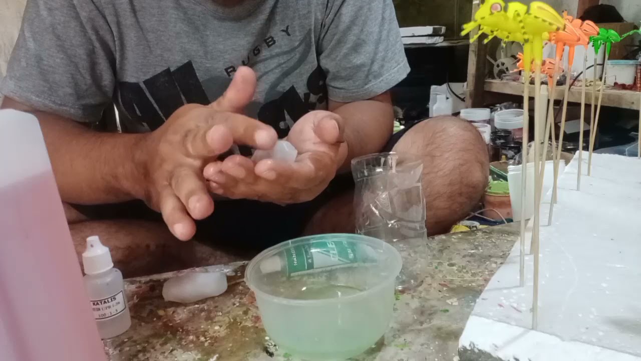 YFT Lure// Tutorial cara memperbanyak molding soft frog dari lem kaca