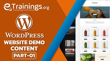 How To Import Demo Content of A WordPress Theme (Part 1) (Urdu/Hindi) | E-Trainings