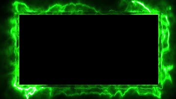 Green Neon Light Border | Frames Template Video