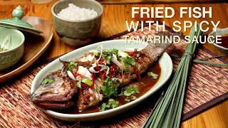 Fried Fish with Spicy Tamarind Sauce Recipe