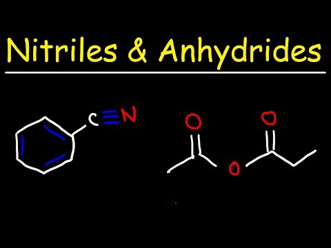 एसिड एनहाइड्राइड्स र नाइट्राइल नामकरण - IUPAC नामकरण