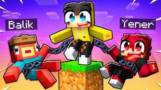 Tek Blokta Arkadaşlarımı BAĞLAYARAK Trolledim! 🤣 | Minecraft