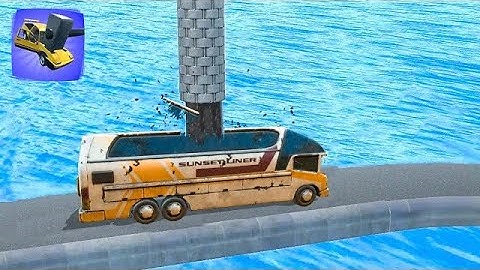 Crash Master 3d - All Crash Levels Gameplay (Android-iOS) Part #59 Bus Levels