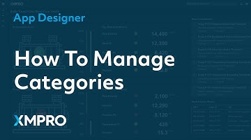 How to Manage Categories | XMPRO App Designer