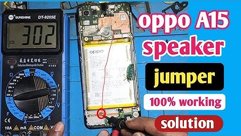 oppo A15 ringer jumper | oppo a15 speaker jumper solution | speaker not working