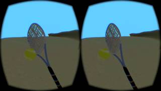 Early VR Tennis Prototype (first day working on it)