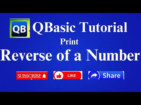 How to Print the Reverse of a Number || QBasic Program to Print Reverse of Input Number in Hindi