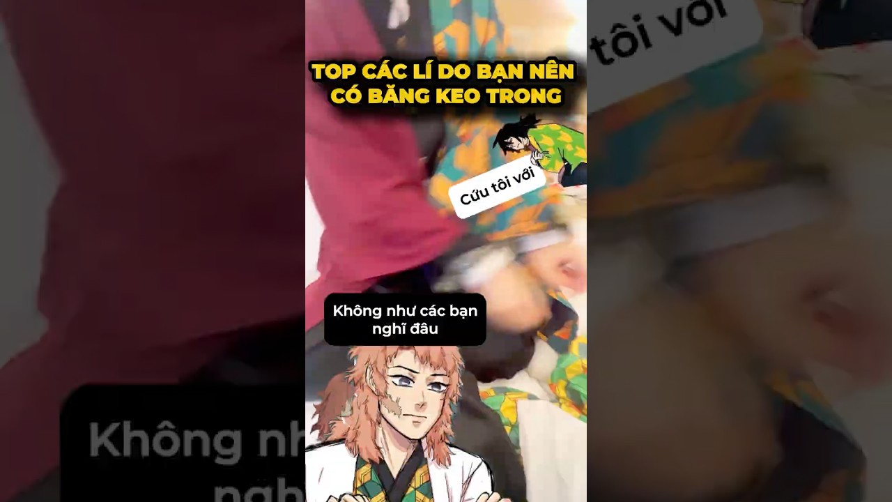 Top lí do nên có băng keo trong🤔- Tầng hầm của Sabito Giyuu#cosplay #shorts #minnacosplay