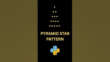 Python Star Pyramid Pattern | Watch This in 30 Seconds!