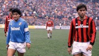 Diego Maradona vs AC Milan in the 80's - Greatest Team Of All Time | The Goat |