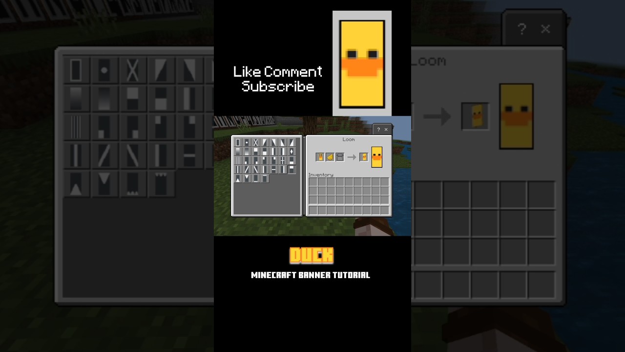 Duck minecraft banner tutorial 
