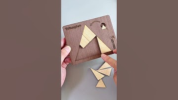 How can we put a small triangle in the frame? #puzzle #iqtest #logic #maths