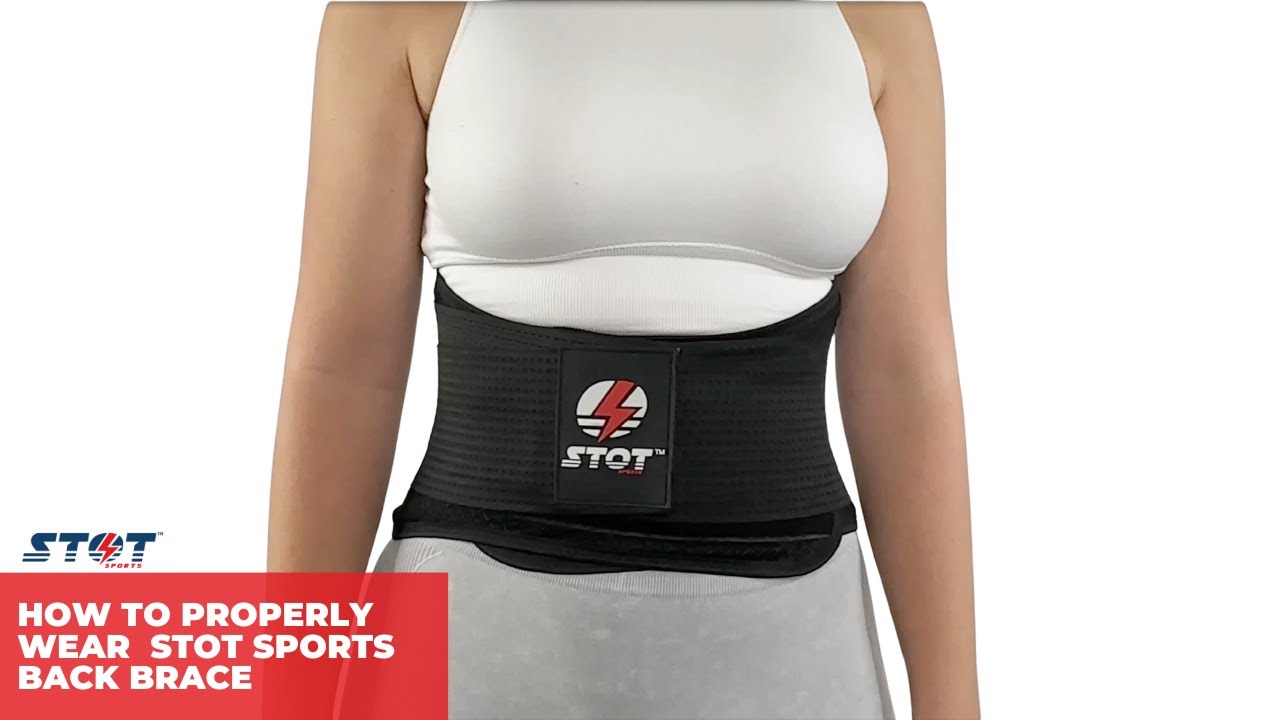 How to Properly Wear the STOT Sports Back Brace YouTube