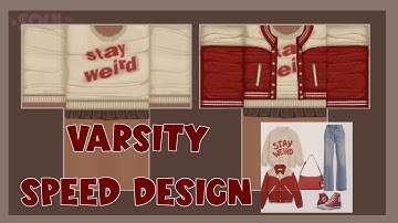 ROBLOX || Speed design || Advanced shading method || Varsity fit ‼️