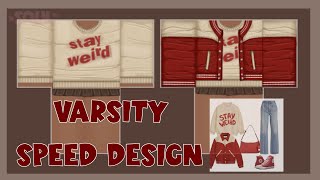 ROBLOX || Speed design || Advanced shading method || Varsity fit ‼️