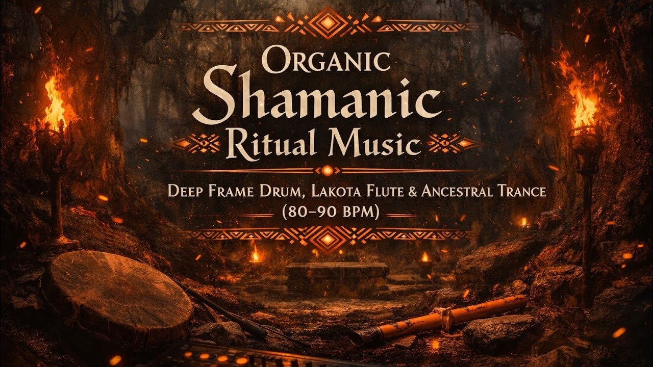 Organic Shamanic Ritual Music | Deep Frame Drum | Lakota Flute | Ancestral Trance | Shamanic Journey