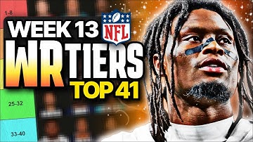 Week 13 Fantasy Football WR Rankings (Top 41)