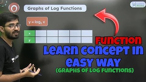 Function | Graphs of log functions | nishant vora sir