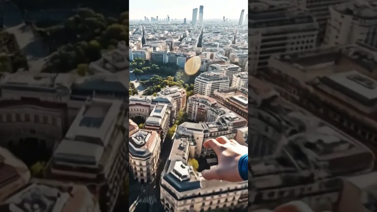Superman POV Flying Over Madrid City | Ultra-Realistic Cinematic AI Vlog. 