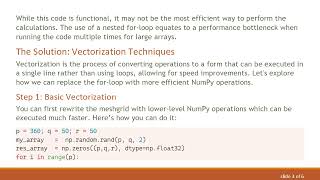 Can You Vectorize Your NumPy For-Loop? A Step-by-Step Guide to Faster Calculations