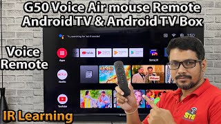 Hindi || G50 Voice Air mouse Remote for Android TV & Android TV Box with IR Learning screenshot 5