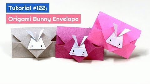 DIY Origami Bunny Envelope Tutorial | The Idea King Tutorial #122