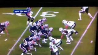 Brady gets hurt on sack 01/16/2011
