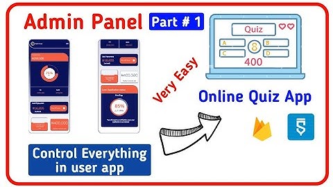 How to make Admin panel to Control Online Quiz App | Free Full Tutorial | Sketchware pro