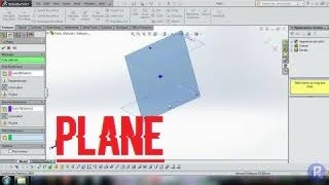 SOLIDWORKS REFERENCE GEOMETRY PLANE