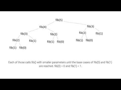 Recursive Fibonacci function; ch 12, video 7