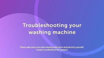 Most common washing machine problems