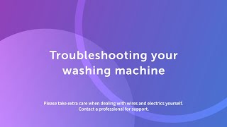 Most common washing machine problems