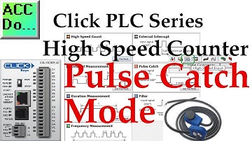 Click PLC High Speed Counter Input Pulse Catch Mode