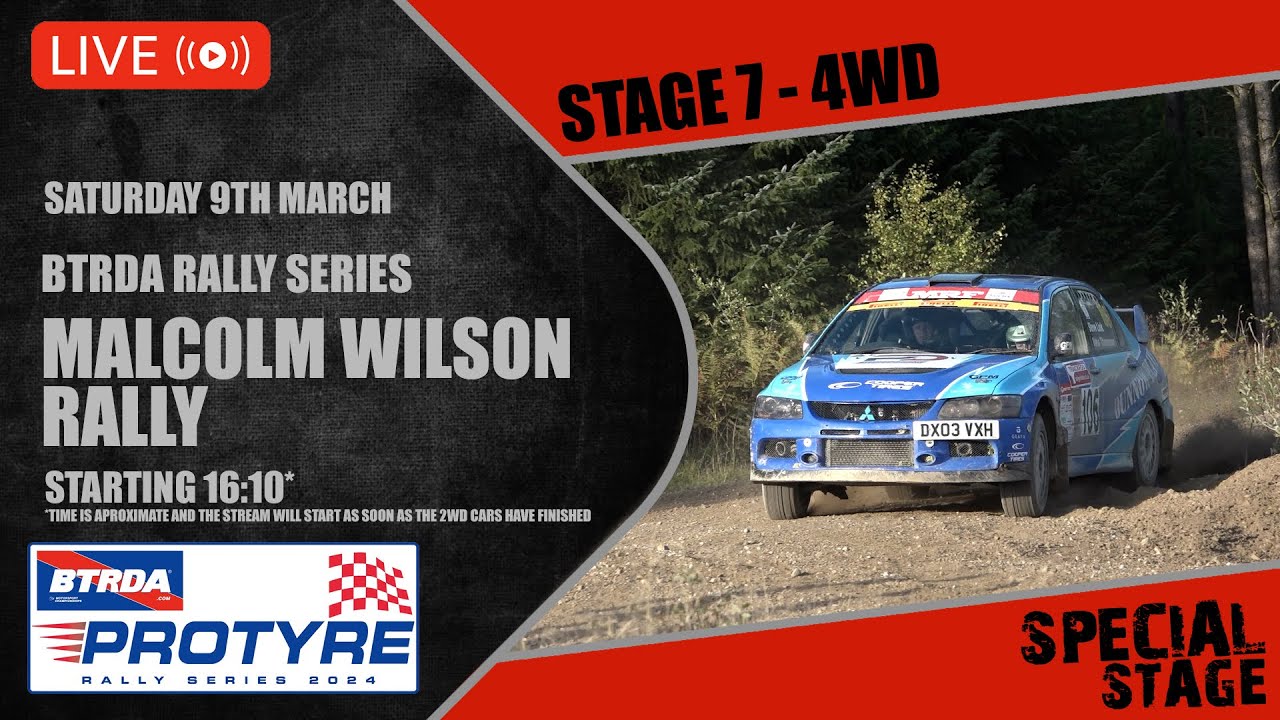 LIVE! Malcolm Wilson Rally 2024 Stage 7 4WD YouTube