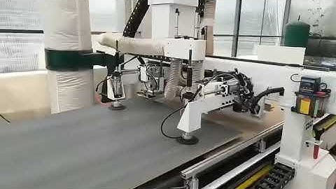 R8 linear auto tool change wood furniture making cnc machine with auto loading and unloading system
