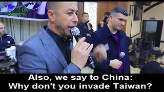 Palestinian song to support eastern power, and support for putin.