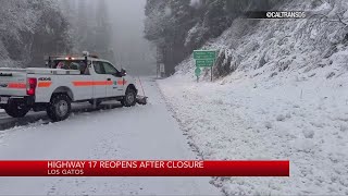 Highway 17 reopens after closure