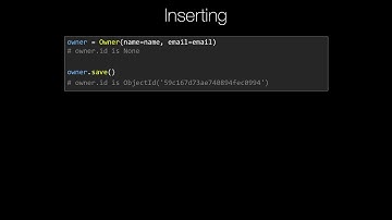 MongoDB and Python Quickstart (16/21): Concept: Inserting documents