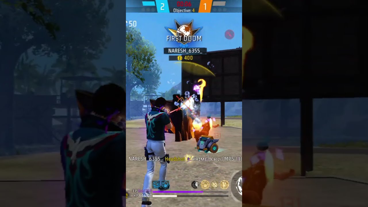 UNSTOPPABLE MP5 HEADSHOTS One Tap Machine In Free Fire MAX Shorts FreeFire