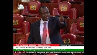 West Mugirango M.P Hon.Stephen Mogaka breathes fire ,calls for dissolution of KNEC,terms it rogue!